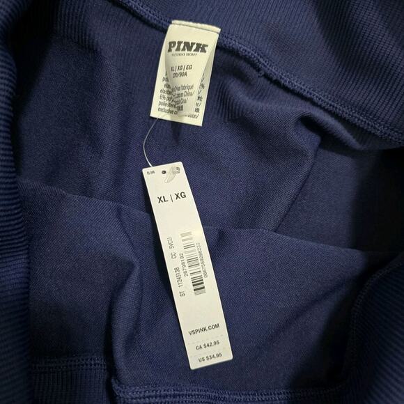 Victoria's Secret Pink Active Women's High Waist Bike Shorts Yoga Blue Size XL - Picture 6 of 10